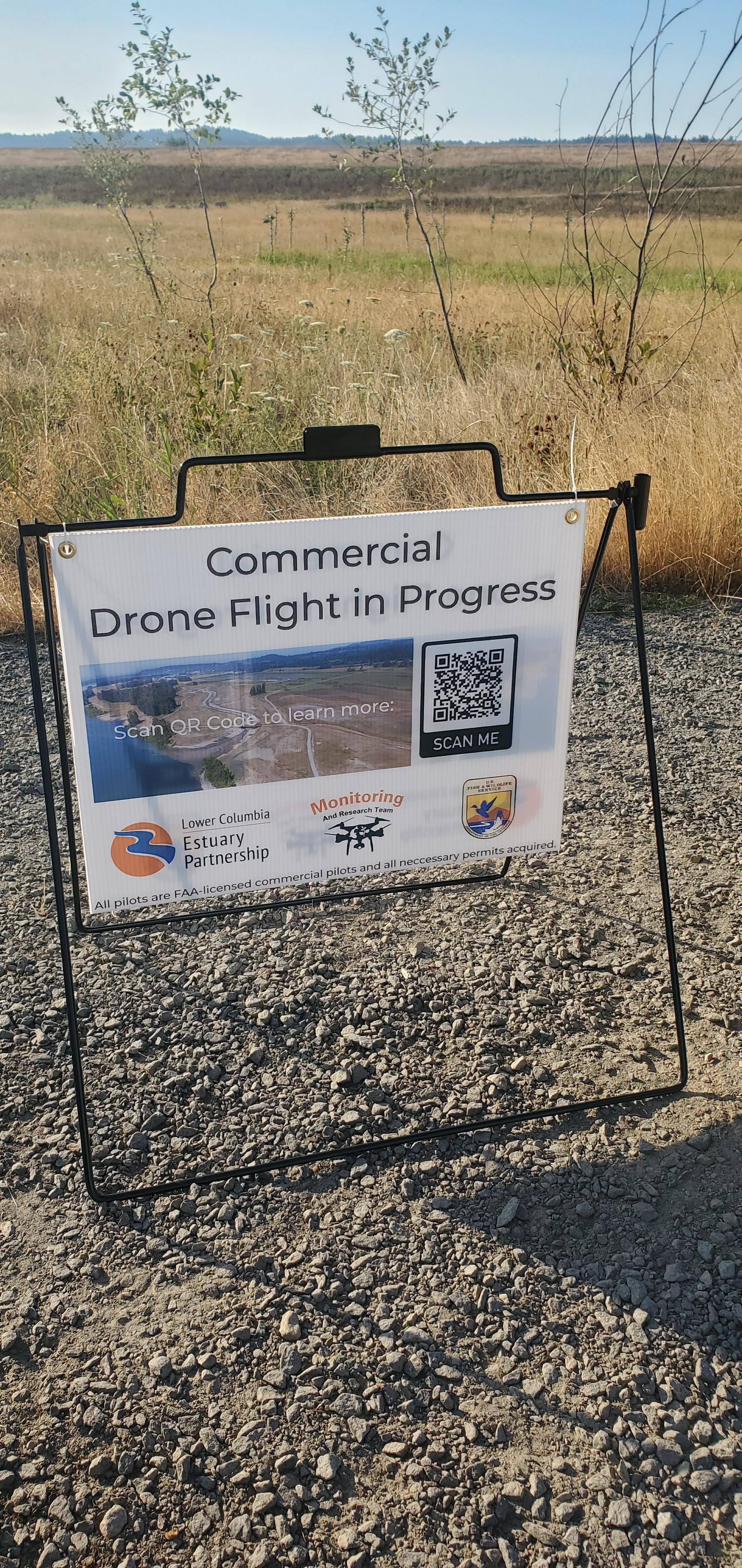 UAV flight sign