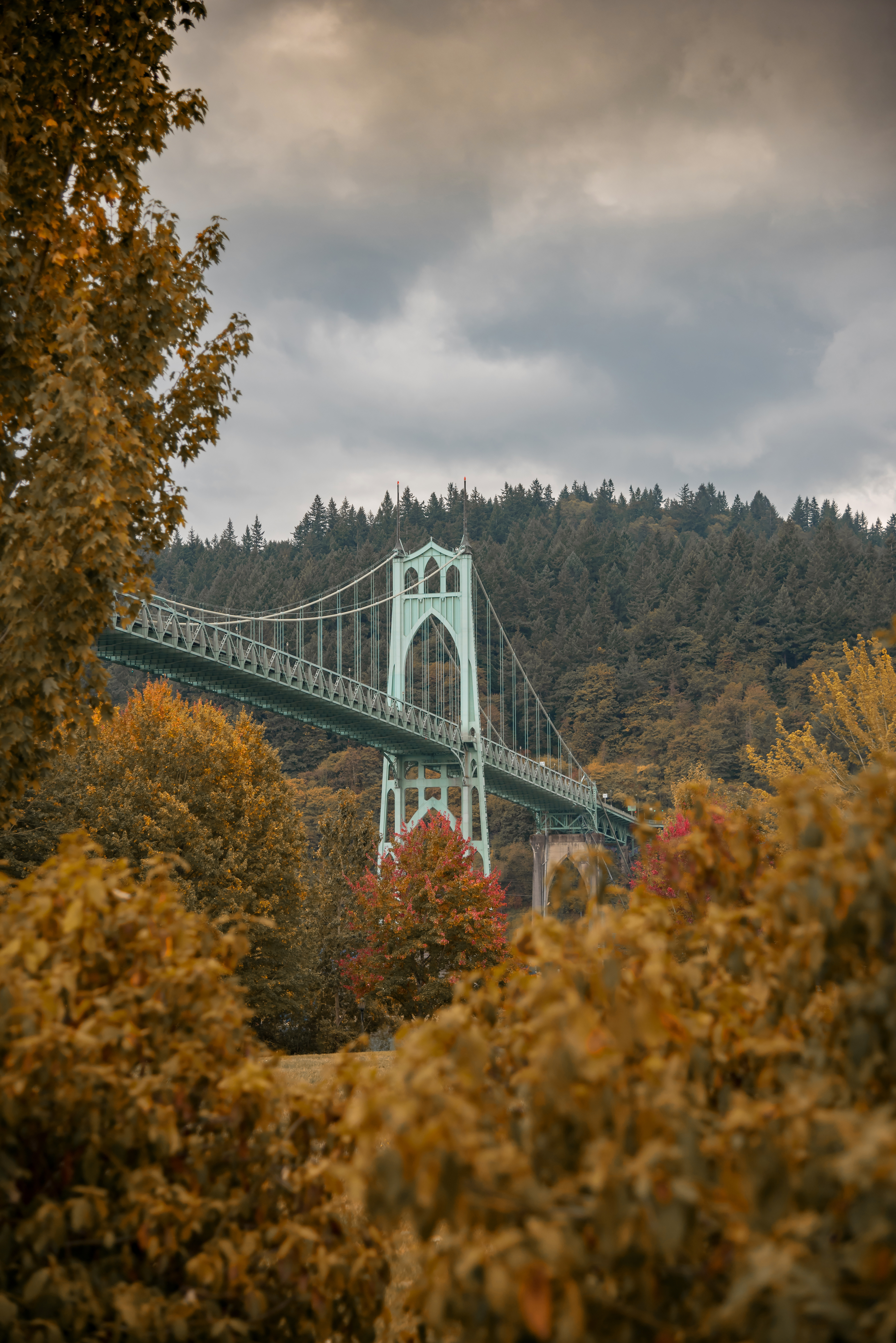 St Johns Bridge fall colors