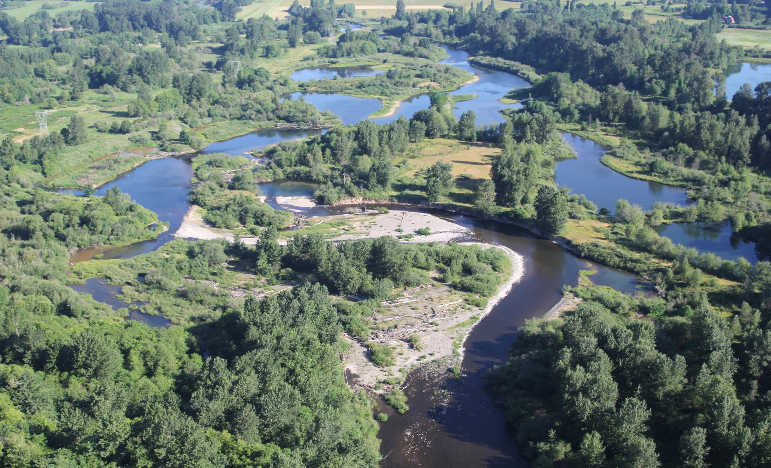 Aerial photo Ridgefield Pits