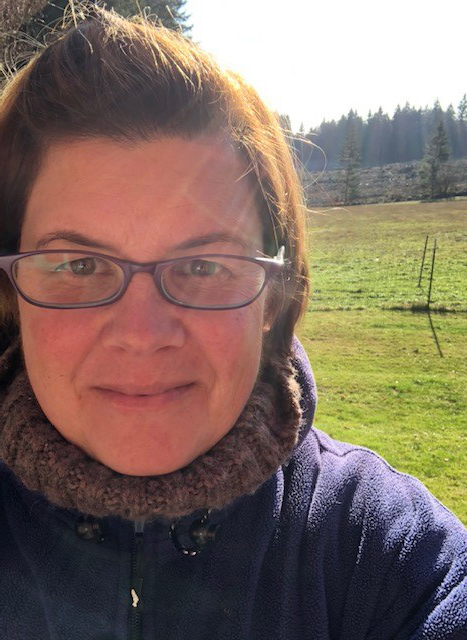 Elaine on her farm in Rainier