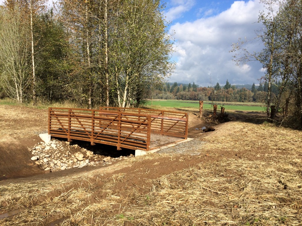 new bridge at La Center Bottoms