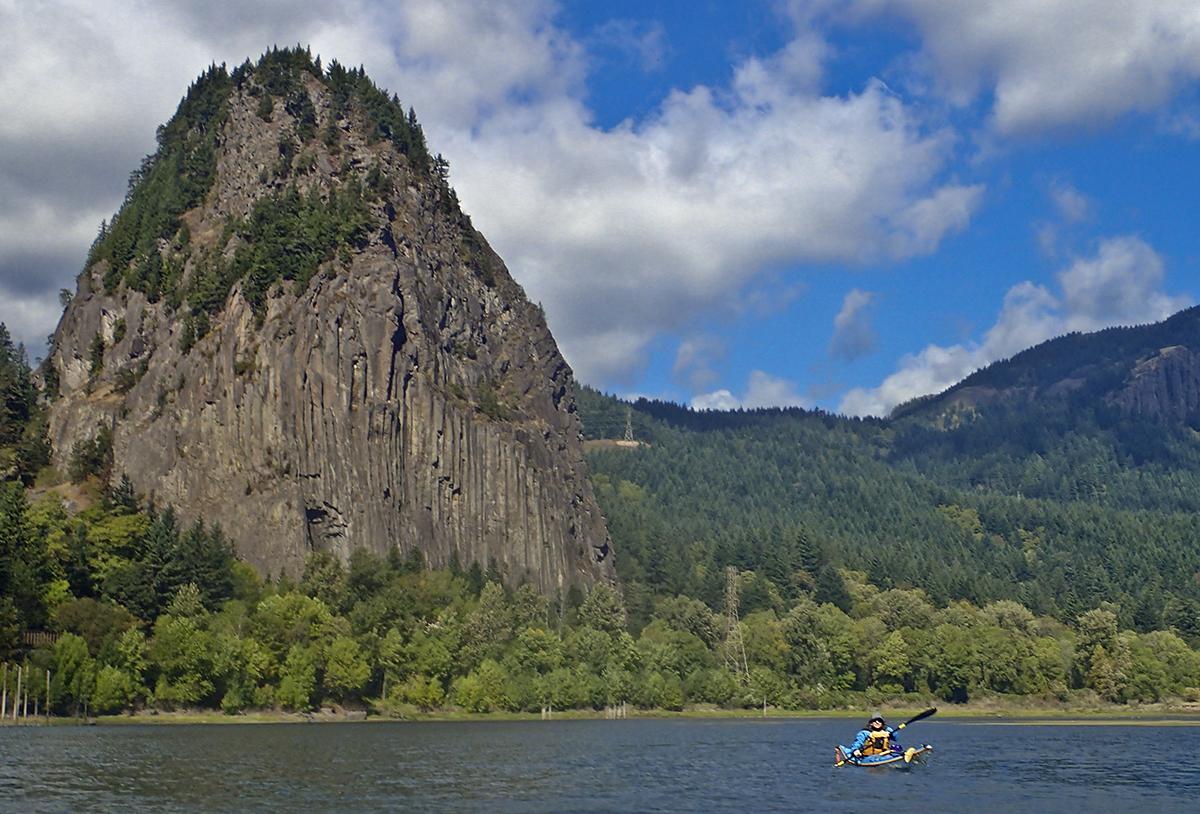 kayaking at Beacon Rock