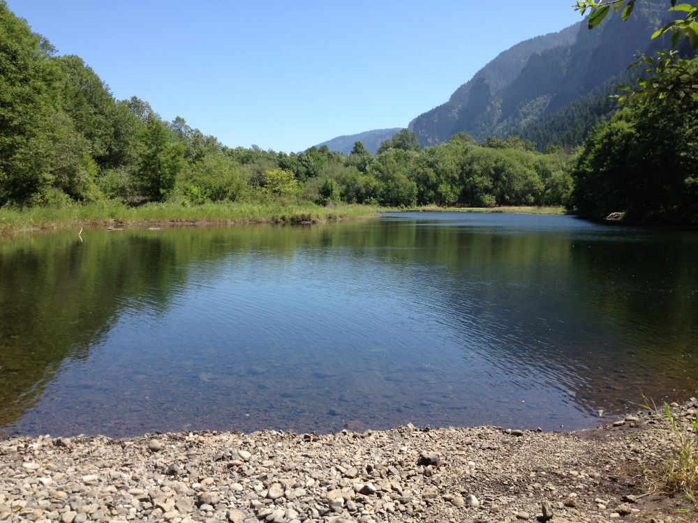 gravel pond before project