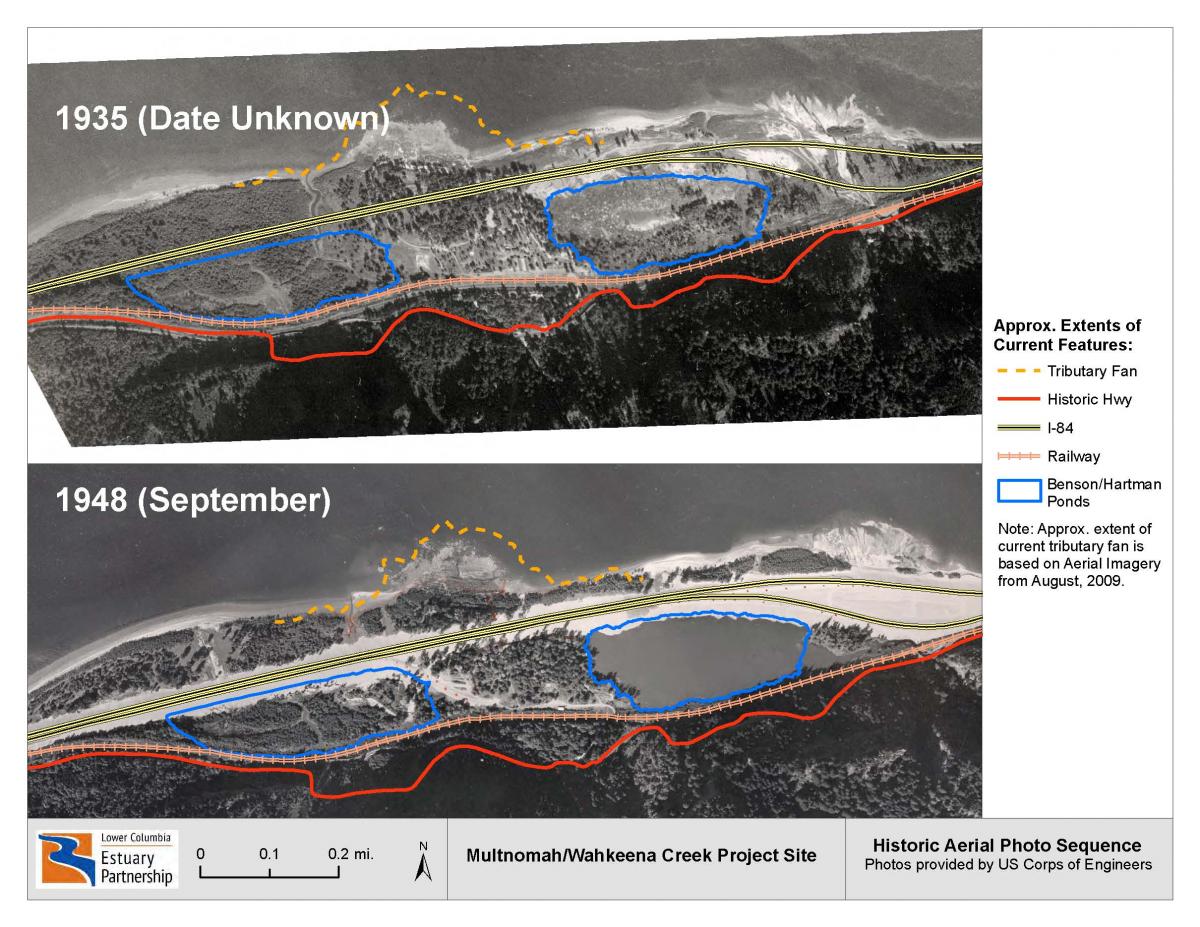 Historic aerial photos of the project site