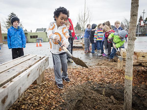 Vernon tree planting credit Portland Public Schools