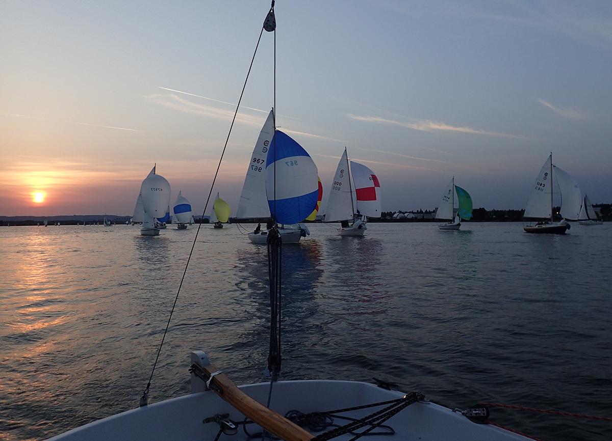 sailboats on the Columbia