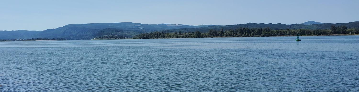 the Columbia River from Steamboat Slough in Washington