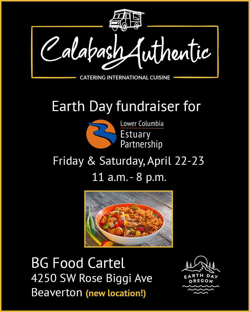 poster with Calabash fundraiser details