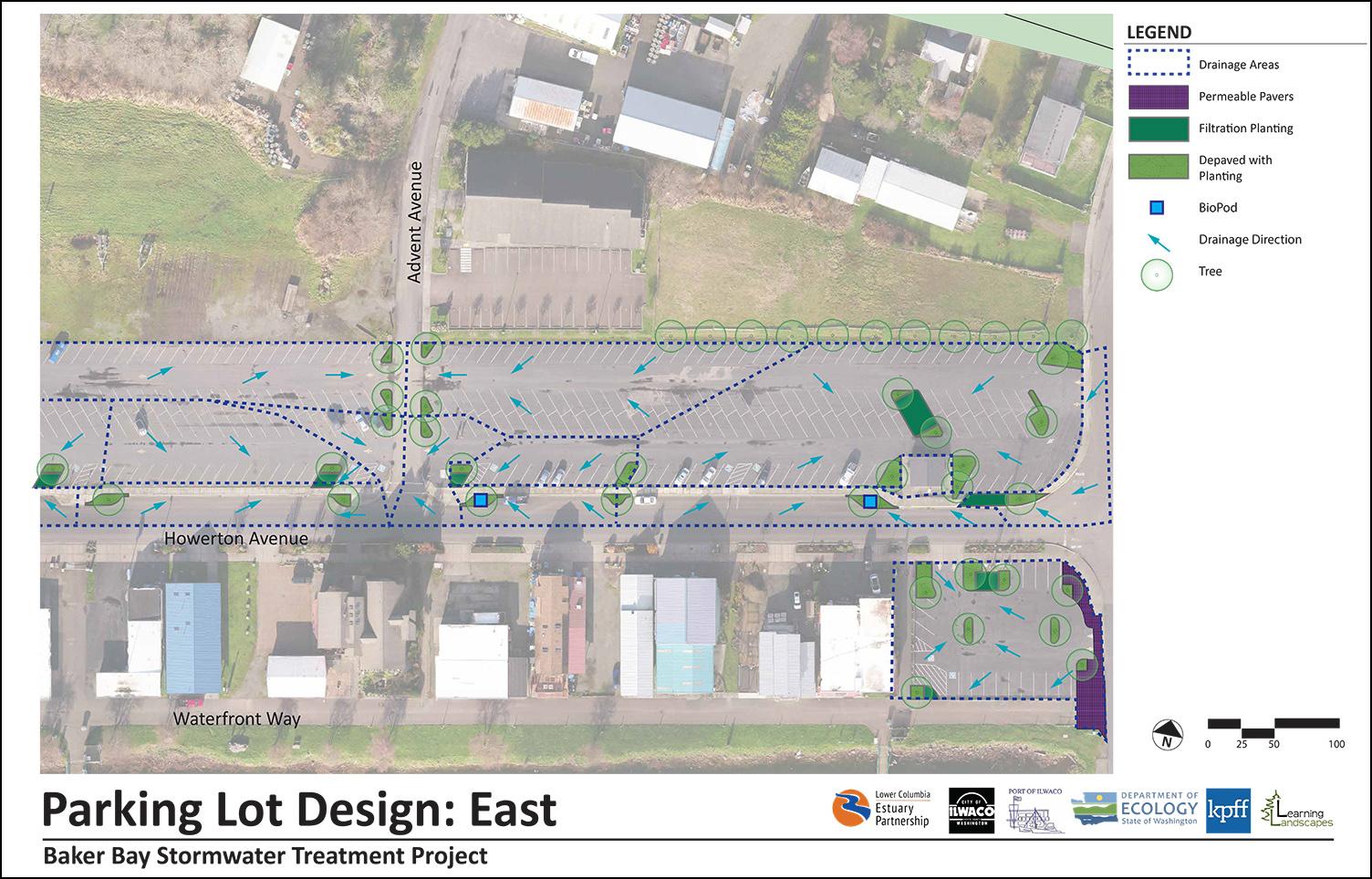 project design for east parking lot