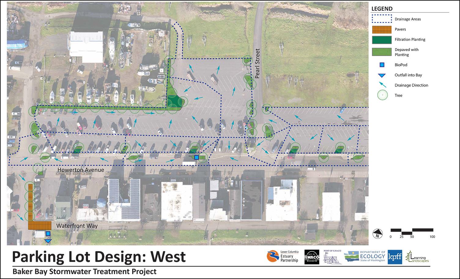 project design for west parking lot