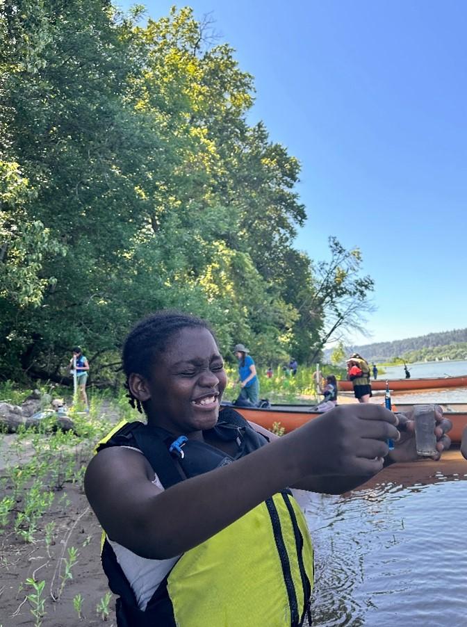 Our environmental educators collaborate with our partner groups to design each Big Canoe paddling program to meet our programmatic goals and the needs and interests of each group. This collaboration makes each paddling trip unique which adds to the fun and accessibility of this one-of-a-kind experience! Since June, we have partnered with the following community groups for Big Canoe paddle programs: Green Workforce Academy Immigrant and Refugee Community Organization (IRCO) The Centennial Transition Ce