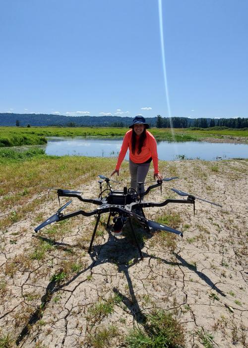 Dr. Kidd with UAV