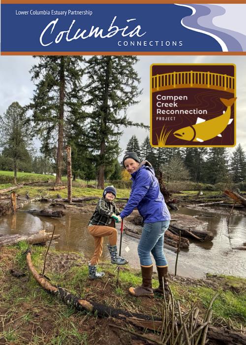 a parent and child plant by a floodplain